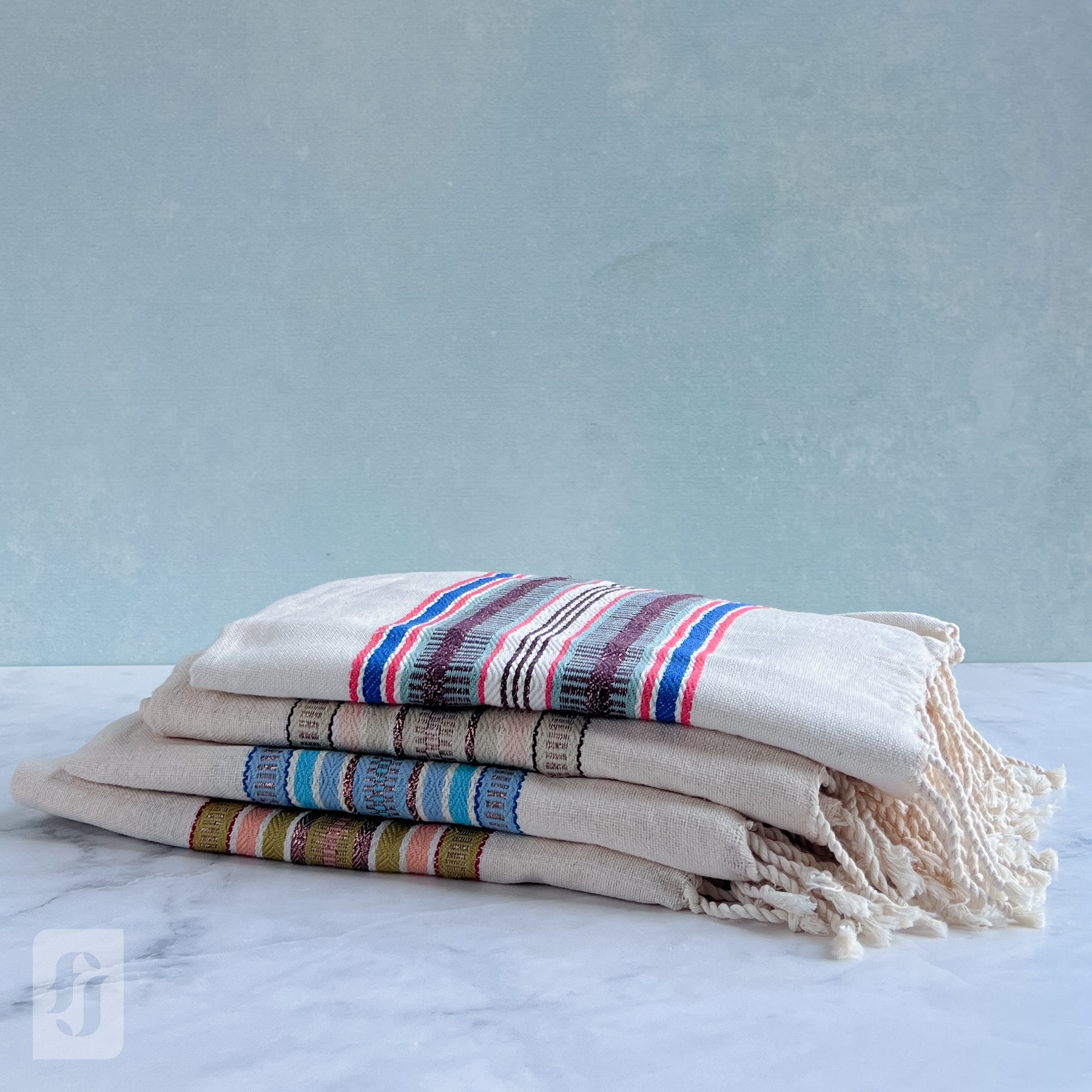 Handmade Lurex Stripe Fouta